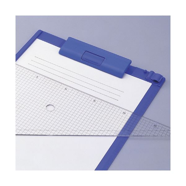 (まとめ) リヒトラブ クリップボード B4タテ ブルーバイオレット A-973U-23 1枚 (×10セット)