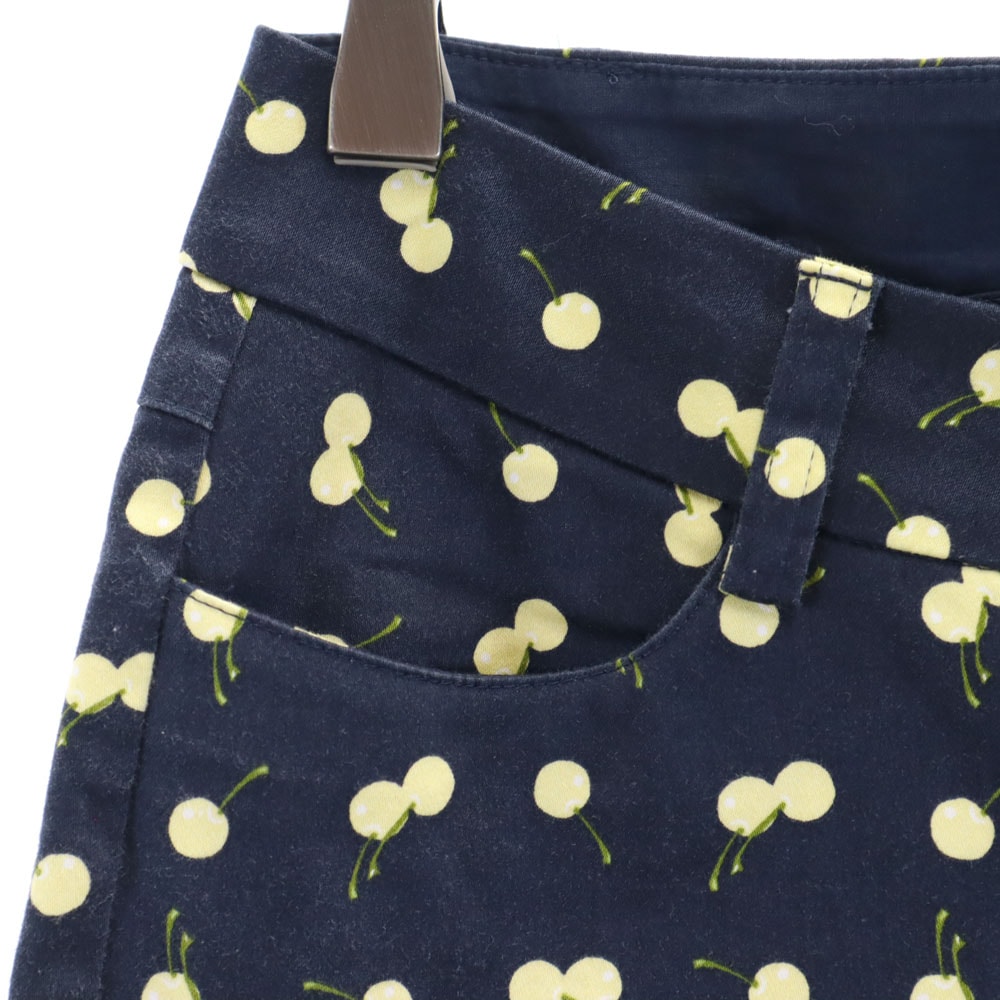 マックスアンドコー チェリー柄 スキニーパンツ 38 ネイビー MAX&CO レディース マックスアンドコー チェリー柄 スキニーパンツ 38 ネイビー MAX&CO レディース