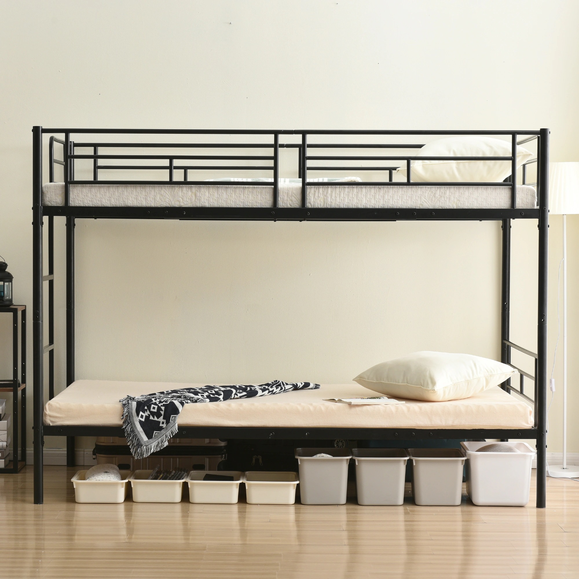 急速出荷!】三段ベッド 3段ベッド スチール 耐震 ベッド シングル