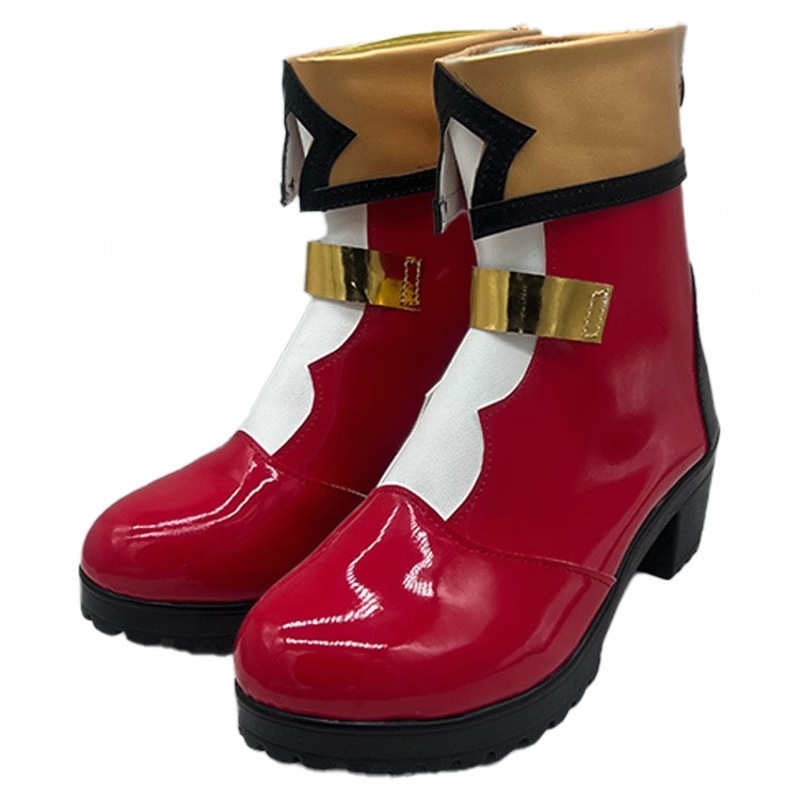 原神 シャーロットシューズコミック展示二次元パフォーマンスシューズ写真付きブーツのカスタマイズをサポート