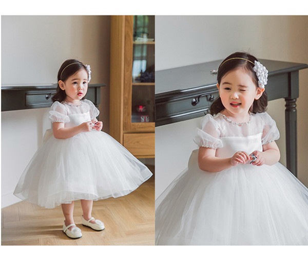 子供ドレス 子供 ドレス フラワーガール 子ども キッズドレス キッズ 女の子 ハロウィン 発表会 結婚式 プリンセス ワンピース ホワイト 春 夏 秋 冬