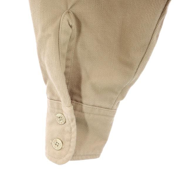 70s 日本製 長袖 ワークシャツ M ベージュ メンズ 70s 日本製 長袖 ワークシャツ M ベージュ メンズ