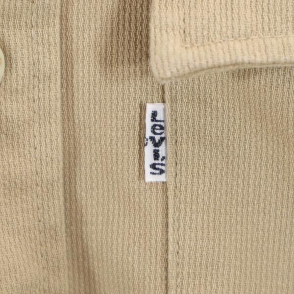 70s 日本製 長袖 ワークシャツ M ベージュ メンズ 70s 日本製 長袖 ワークシャツ M ベージュ メンズ