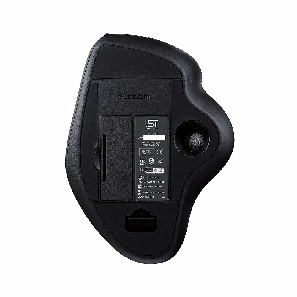エレコム 2.4GHz無線トラックボール IST5ボタン ベアリングモデル（ブラック） MIT11DRBK