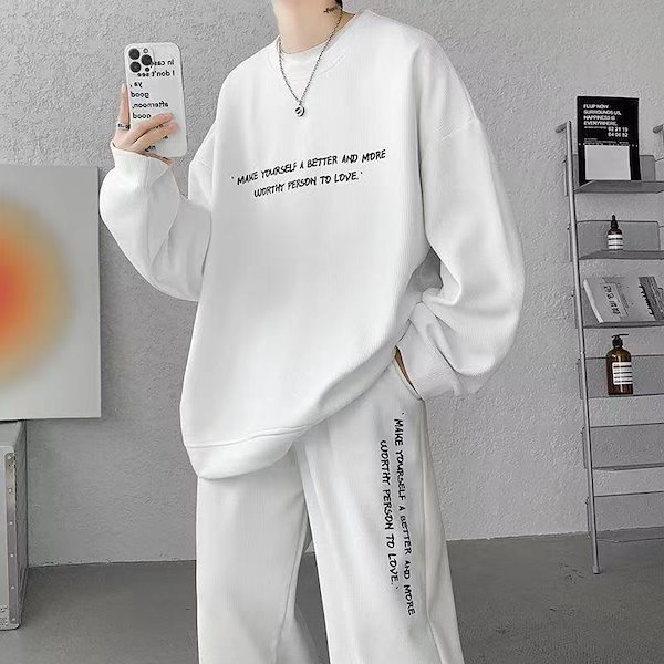 Qoo10] 【2点セット】新品 スウェット上下セット