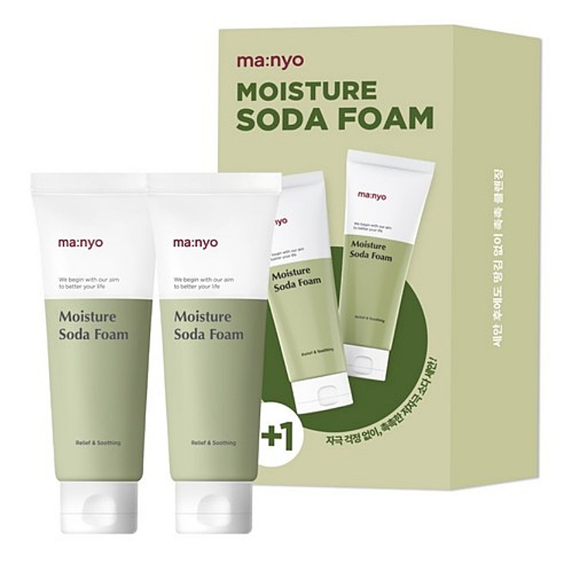 [1+1]モイスチャー クレンジング ソーダ フォーム 100ml 2個