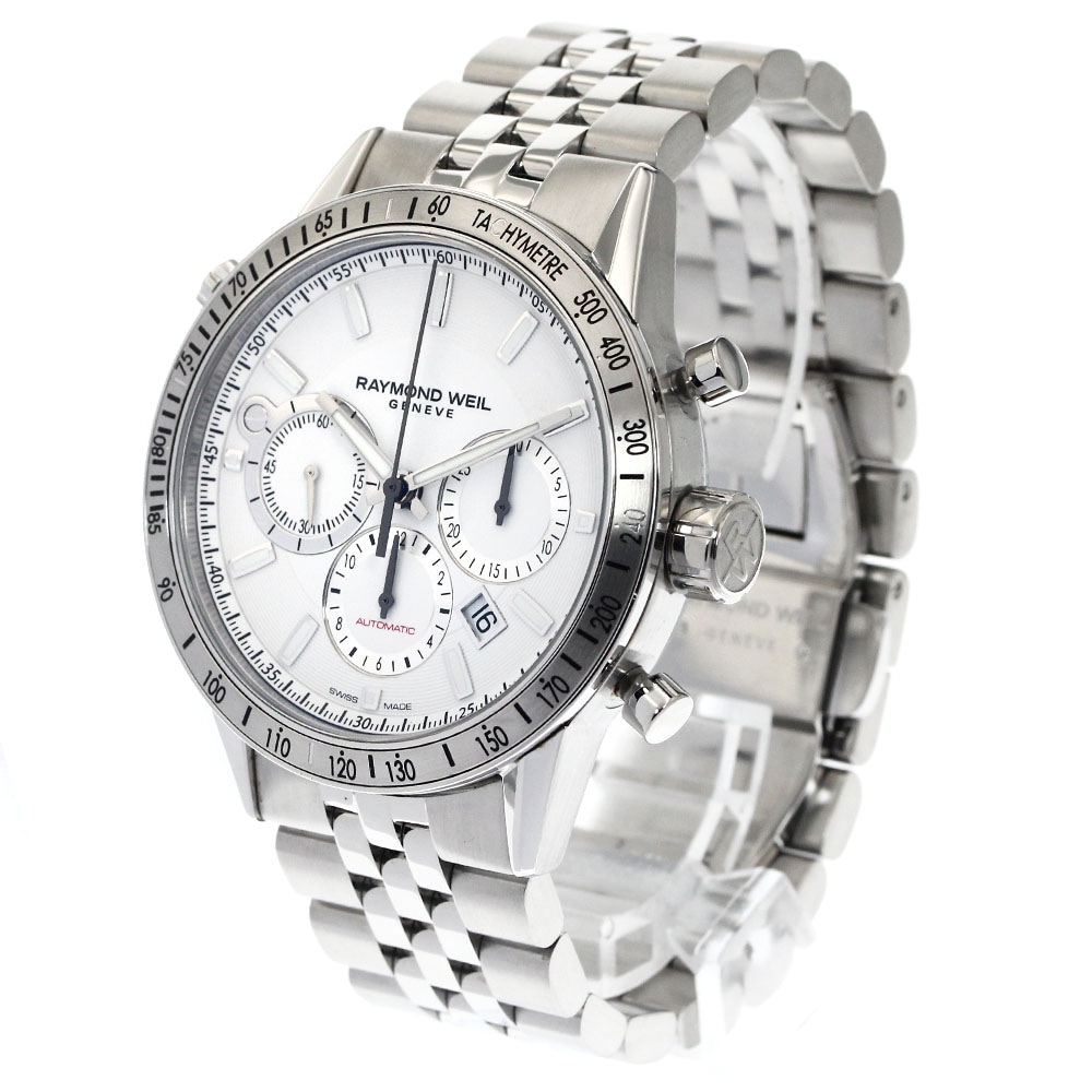 レイモンドウィル RAYMOND WEIL 7740-ST-30001 フリーランサー クロノグラフ 自動巻き メンズ 美品 箱・保証書付き_894403【中古】 レイモンドウィル RAYMOND WEIL 7740-ST-30001 フリーランサー クロノグラフ 自動巻き メンズ 美品 箱・保証書付き_894403【中古】