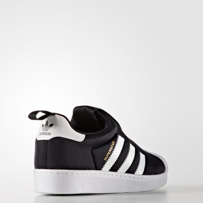 (アディダス) adidas Kids Superstar 360 C S32130 ブラック スーパースター キッズ 子供 スリッポン スニーカー
