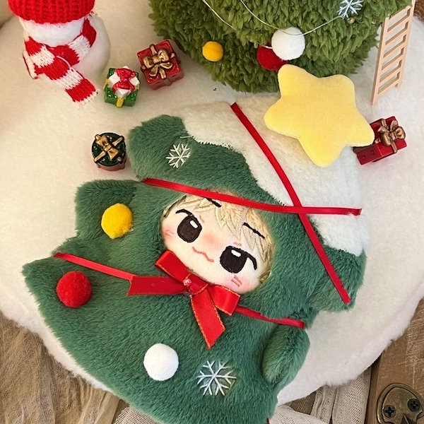 クリスマスSSぬいぐるみ３つセット☆未使用です☆ クリスマスリース入り☆クリスマスツムツム(TSUMTSUM)ぬいぐるみ