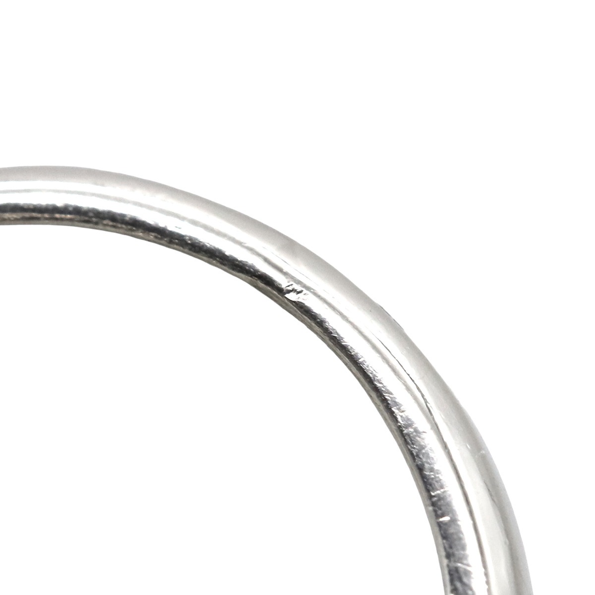 リング 指輪 ダイヤ 立爪リング Pt900 ダイヤモンド プラチナシルバー 1P フラワーモチーフ 7号【中古】