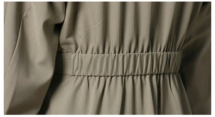 お財布に優しいワンピース レディース ロングワンピース 大きいサイズ 長袖 ミモレ丈 ハイウエスト aライン きれいめ エレガント 美シルエット 春 秋 体型カバー ゆったり おしゃれ シンプル カジ