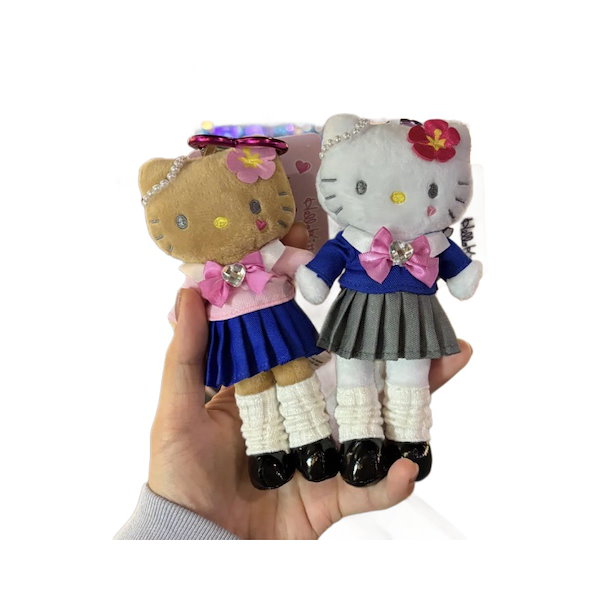 【希少品ハローキティ 高等学校×ハ ローキティ コラボストラップ Hello Kitty/ハローキティ・Pour Lolita White Edition