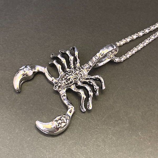 Qoo10] ネックレス シルバー スコーピオン 蠍
