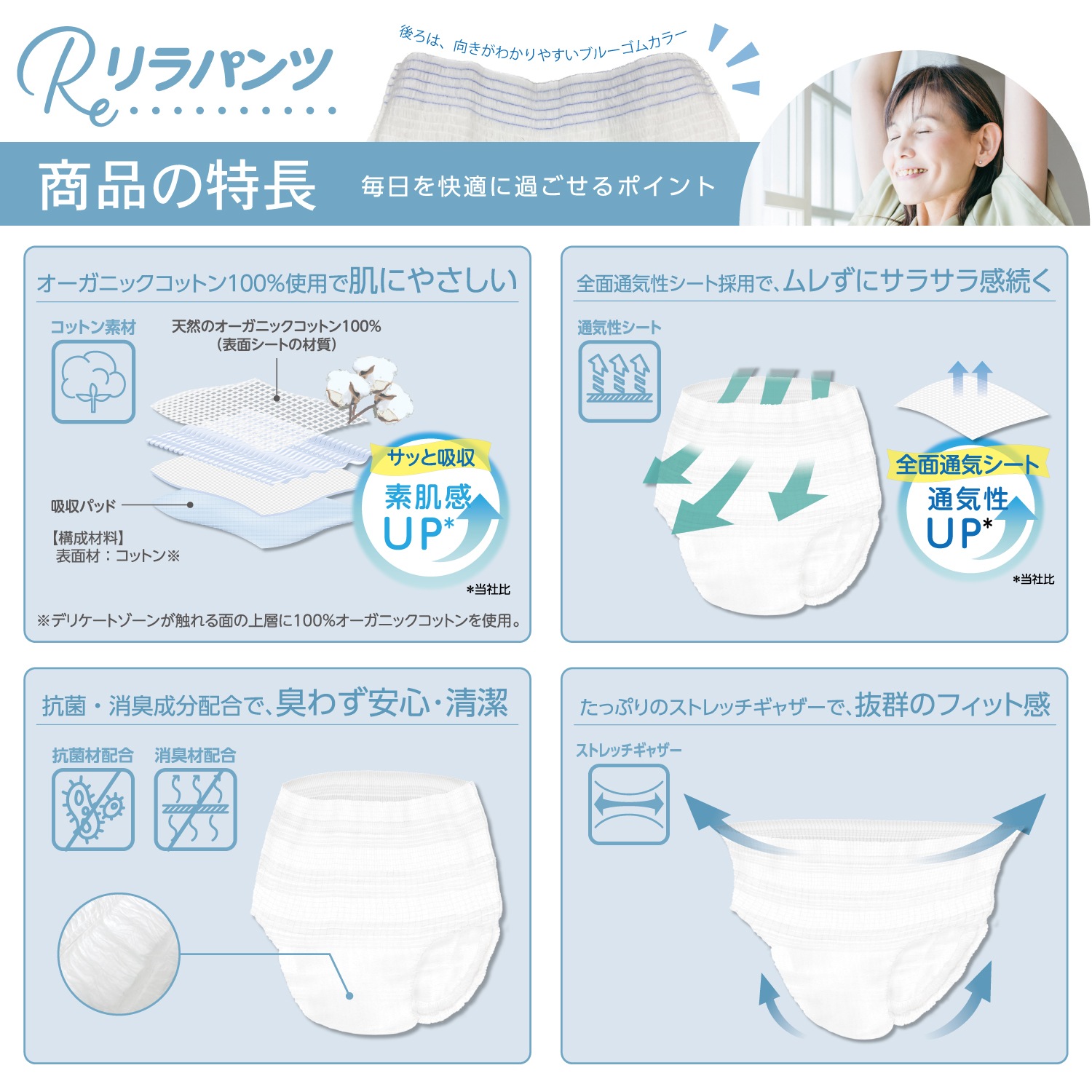 リラパンツ 大人用おむつ 薄型 紙オムツ 紙パンツ オーガニックコットン 2回吸収 XL 20枚入×6セット 吸収量多い 介護 男性用 女性用 使い捨て 災害 120枚 リラパンツ 大人用おむつ 薄型 紙オムツ 紙パンツ オーガニックコットン 2回吸収 XL 20枚入×6セット 吸収量多い 介護 男性用 女性用 使い捨て 災害 120枚