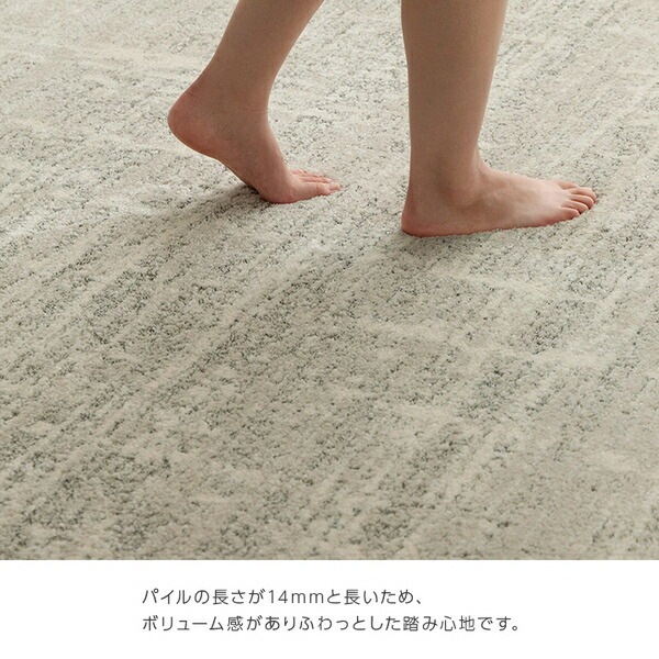 カーペット ウィルトンカーペット ホワイトインテリア ナチュラル アイボリー 約200x250cm