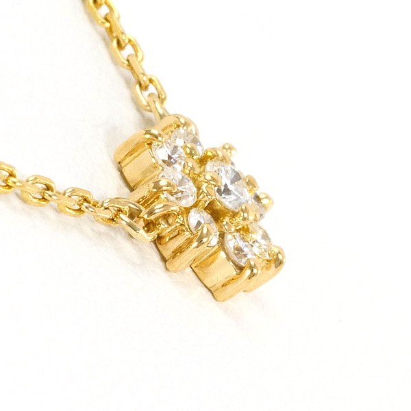 K18 18金 YG イエローゴールド ネックレス ダイヤ 0.20 約40cm ジュエリー 中古 K18 18金 YG イエローゴールド ネックレス ダイヤ 0.20 約40cm ジュエリー 中古