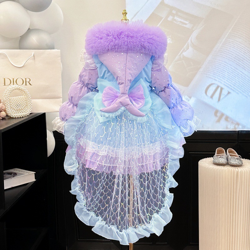 ダウンジャケットガールズ2024冬新作ベビーガールロリータドレスリトルガールプリンセスドレス誕生日ドレスファッション ダウンジャケットガールズ2024冬新作ベビーガールロリータドレスリトルガールプリンセスドレス誕生日ドレスファッション