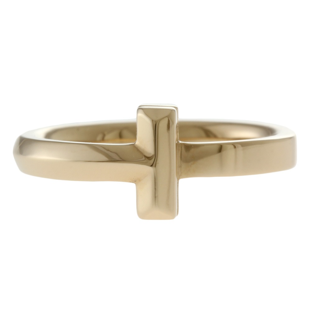 ティファニー Tワン ナロー リング 指輪 6号 18金 K18ピンクゴールド TIFFANY&Co. 中古 美品