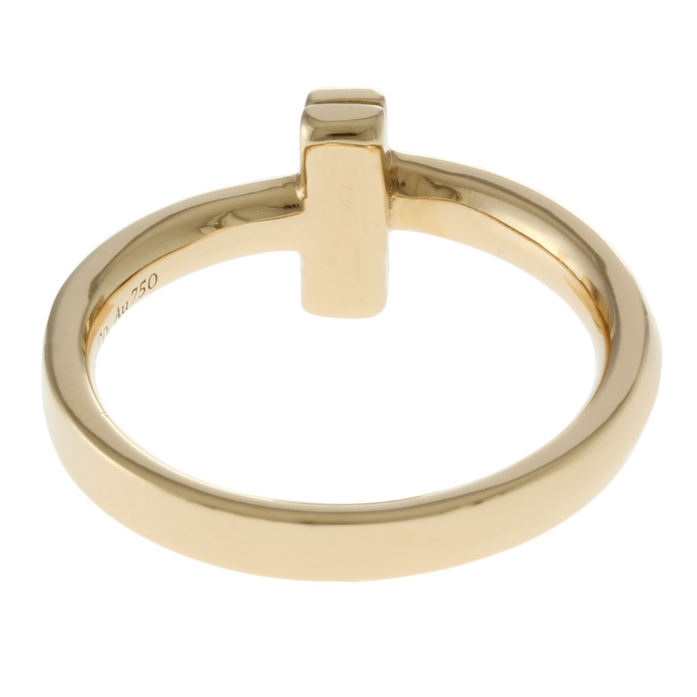 ティファニー Tワン ナロー リング 指輪 6号 18金 K18ピンクゴールド TIFFANY&Co. 中古 美品