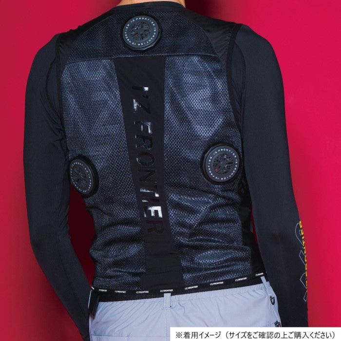 アイズフロンティア インナーベスト 冷却BIGペルチェセット 98 ブラックキャラクター L PSBP1073