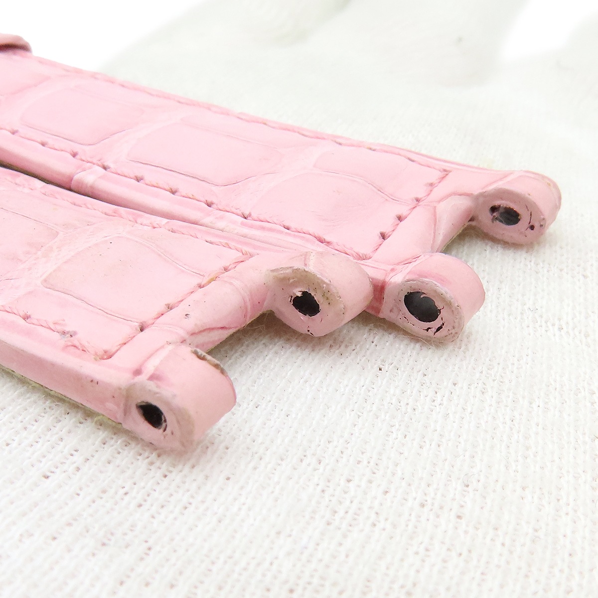 パシャ用 クロコバンド レディース 新品同様 純正 替え ベルト ストラップ 尾錠用 18mm ピンク パシャ用 クロコバンド レディース 新品同様 純正 替え ベルト ストラップ 尾錠用 18mm ピンク