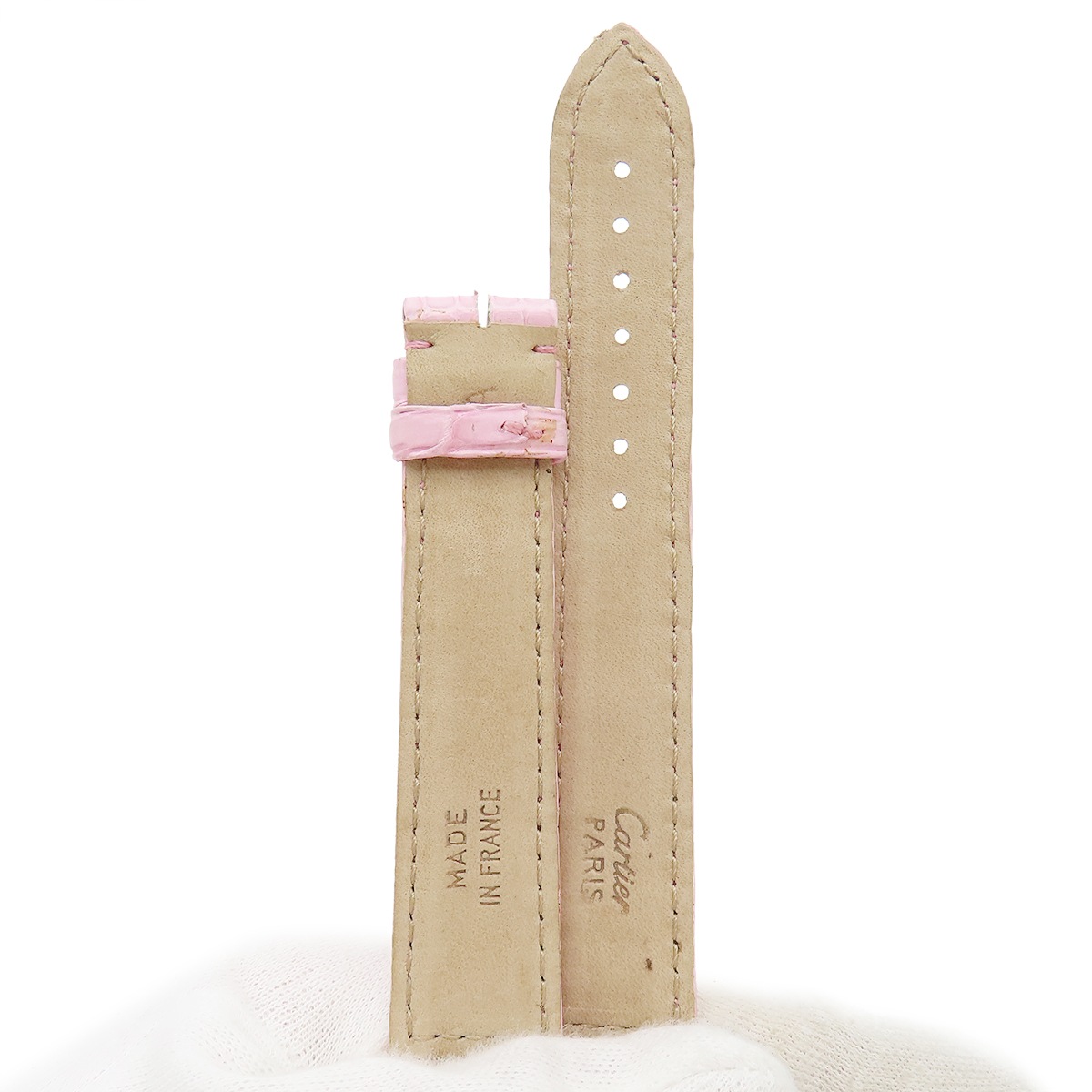 パシャ用 クロコバンド レディース 新品同様 純正 替え ベルト ストラップ 尾錠用 18mm ピンク パシャ用 クロコバンド レディース 新品同様 純正 替え ベルト ストラップ 尾錠用 18mm ピンク