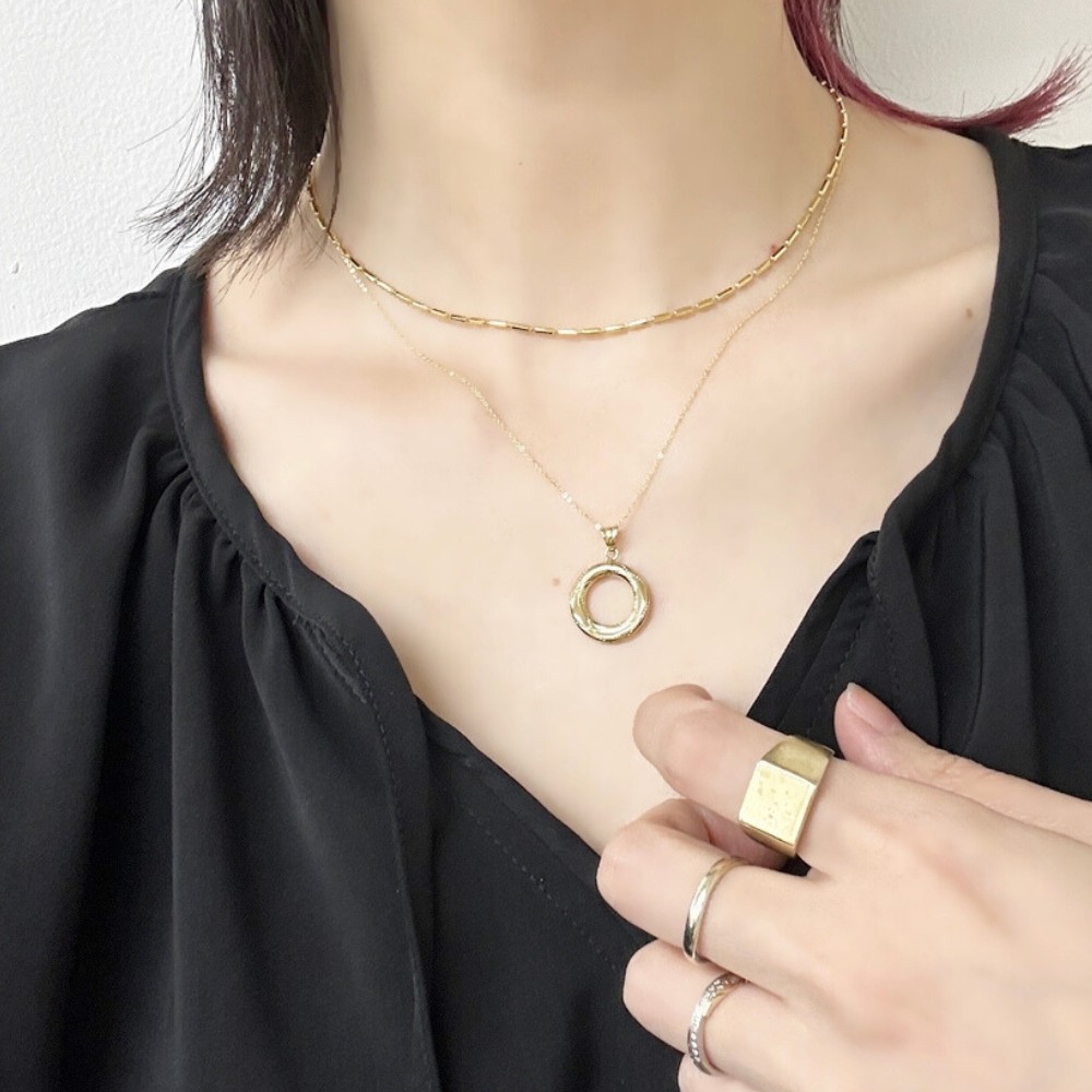 ウノアエレ ショッパー付き ネックレス レディース 18K 18金 イエローゴールド 誕生日プレゼント 女性 妻 ペンダント チェーンネックレス おしゃれ ゴールド イタリア製 K18 金 ギフト 贈