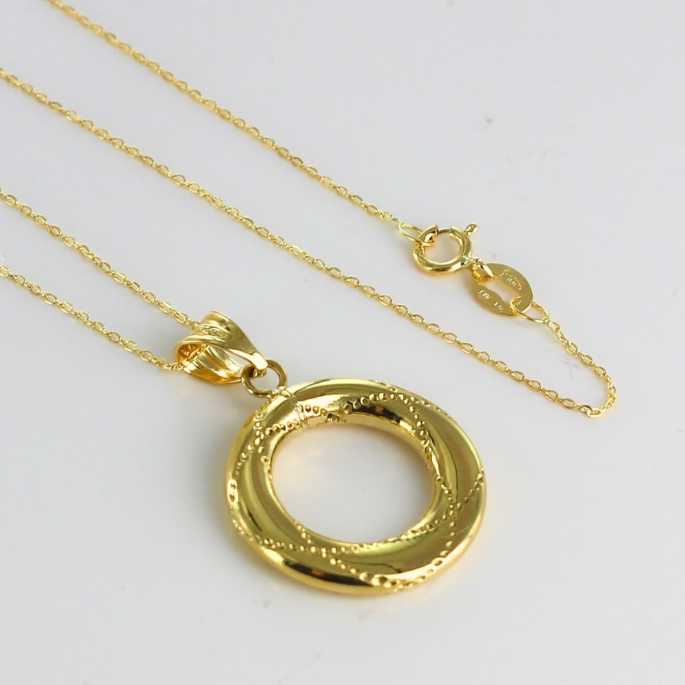 ウノアエレ ショッパー付き ネックレス レディース 18K 18金 イエローゴールド 誕生日プレゼント 女性 妻 ペンダント チェーンネックレス おしゃれ ゴールド イタリア製 K18 金 ギフト 贈