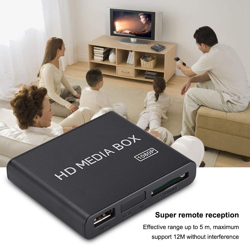 メディアプレーヤー 110-240V フルHD ミニボックスメディアプレーヤー 1080Pメディアプレーヤーボックス 大画面テレビ ウルトラメディアプレーヤー マルチメディアプレーヤー 大画面テレビ