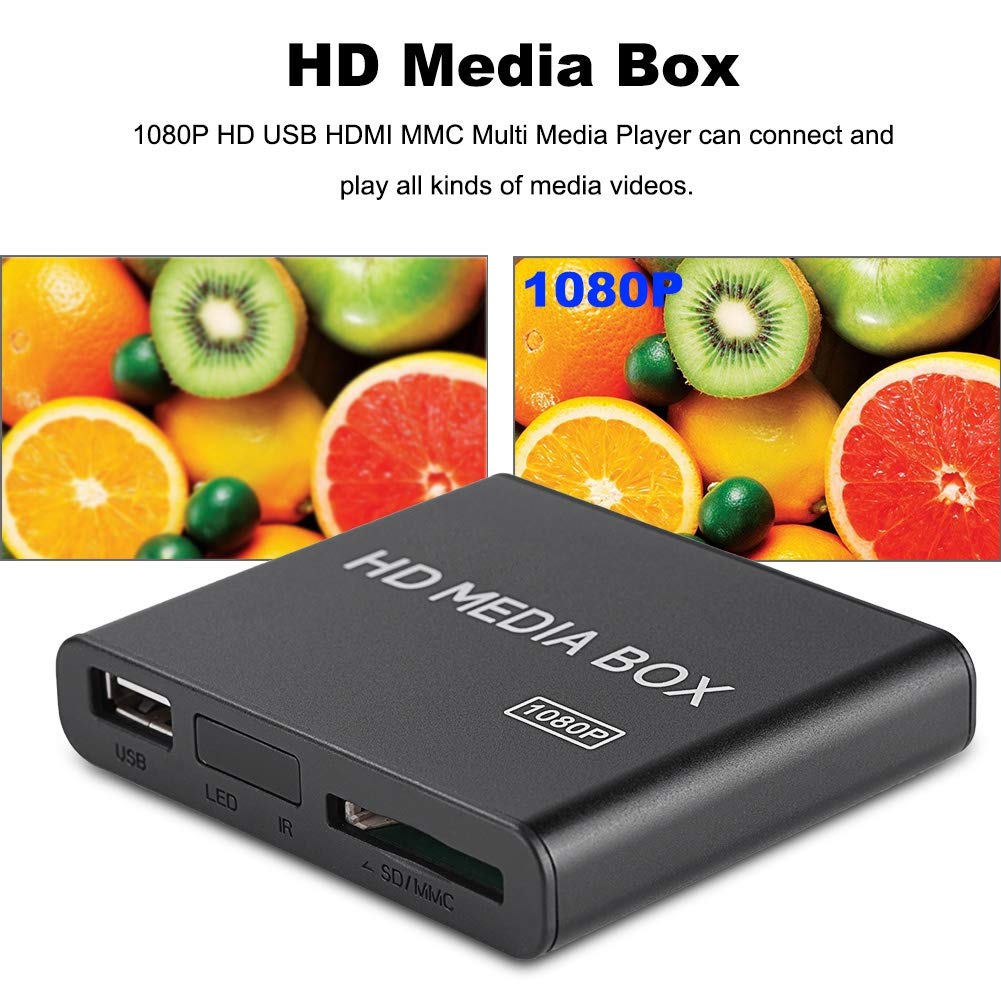 メディアプレーヤー 110-240V フルHD ミニボックスメディアプレーヤー 1080Pメディアプレーヤーボックス 大画面テレビ ウルトラメディアプレーヤー マルチメディアプレーヤー 大画面テレビ