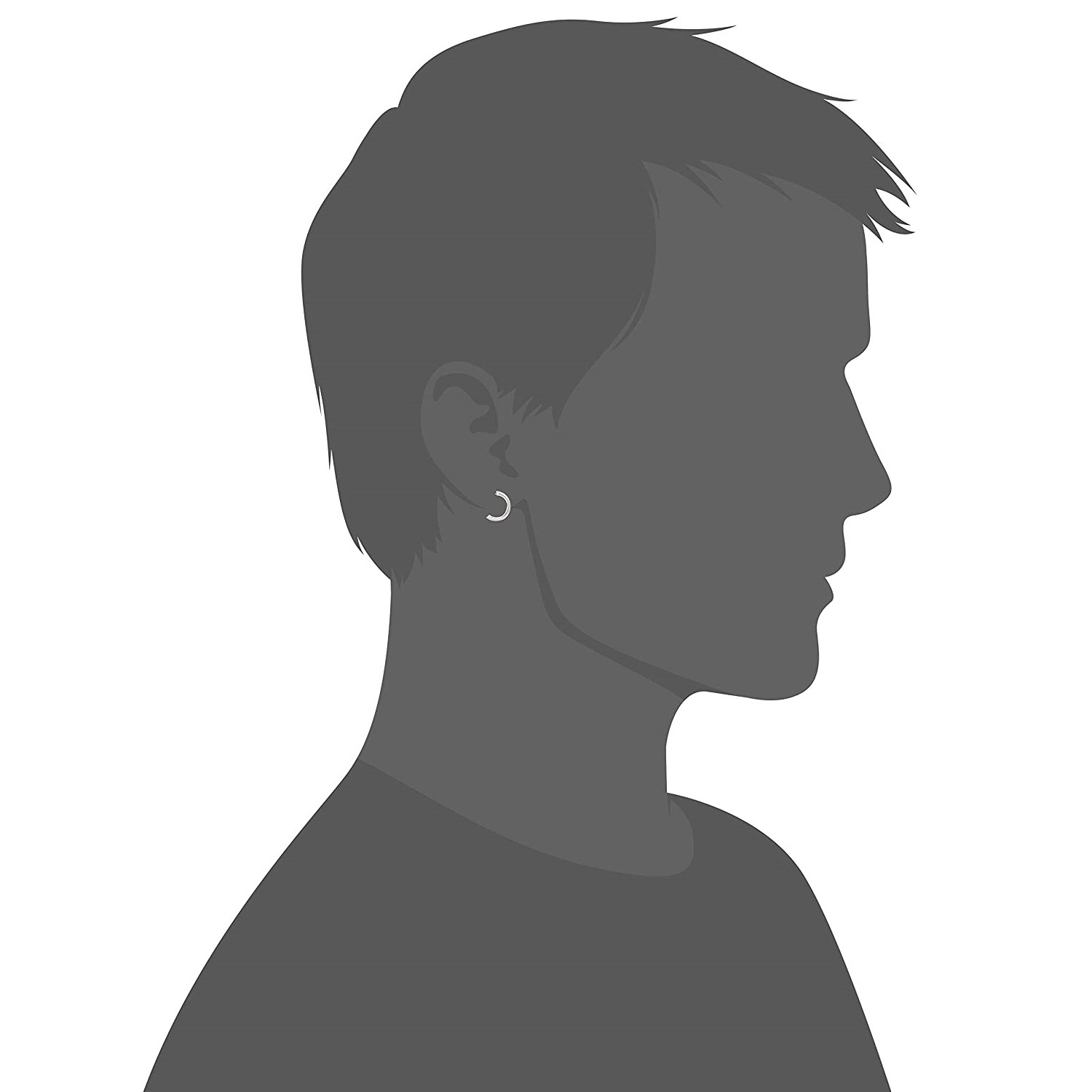 ピアス シングル 01EA0941SA シルバー925 SV925 フープ ピアス シングル 01EA0941SA シルバー925 SV925 フープ