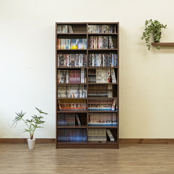 本棚/多目的ラック 約180x88cm WW（ホワイトウォッシュ） 組立品