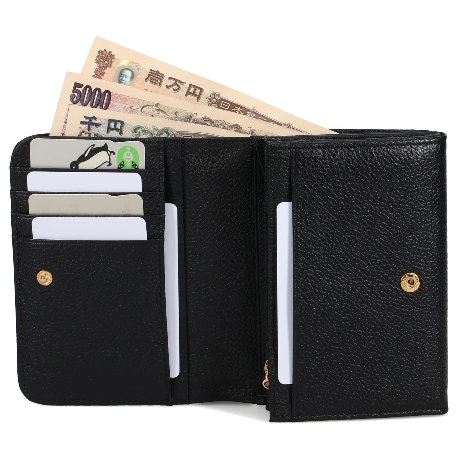 二つ折り財布 ミニ財布 メンズ レディース 本革 小銭入れ付き 88649