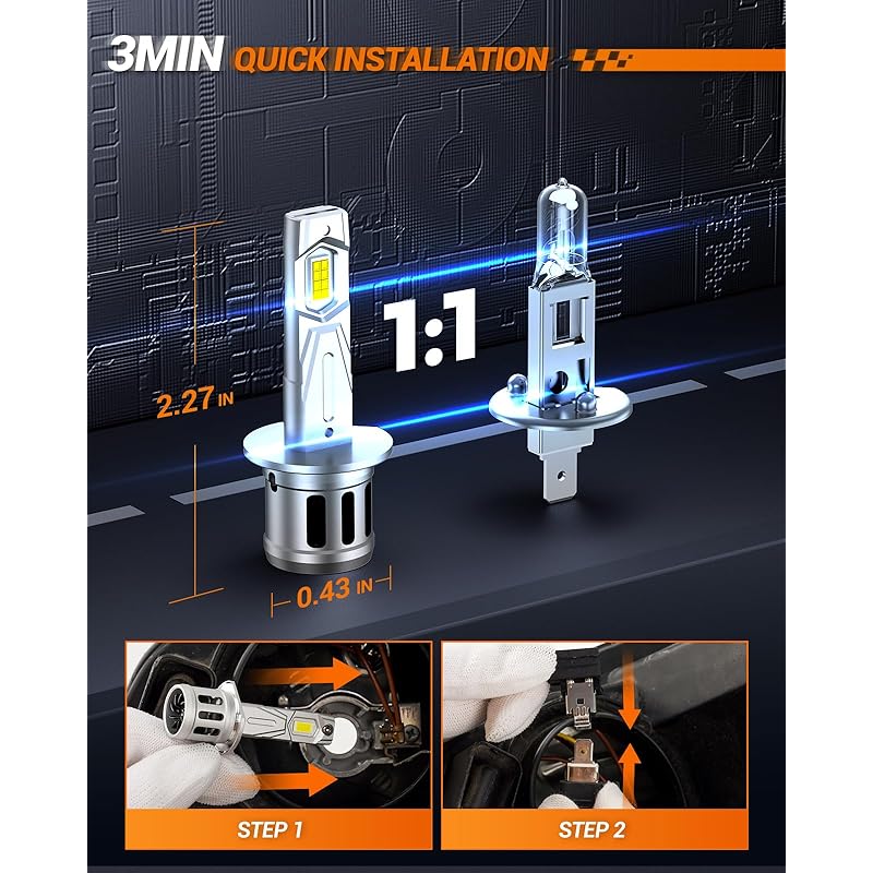 【国内即発】SEALIGHT H1 led ヘッドライト Hi/Lo 車用 ライト 車検対応 6500K h1led 高輝度 1:1ミニサイズ 700%アップ チップ ファン付き キャンセラー内蔵 車 【国内即発】SEALIGHT H1 led ヘッドライト Hi/Lo 車用 ライト 車検対応 6500K h1led 高輝度 1:1ミニサイズ 700%アップ チップ ファン付き キャンセラー内蔵 車