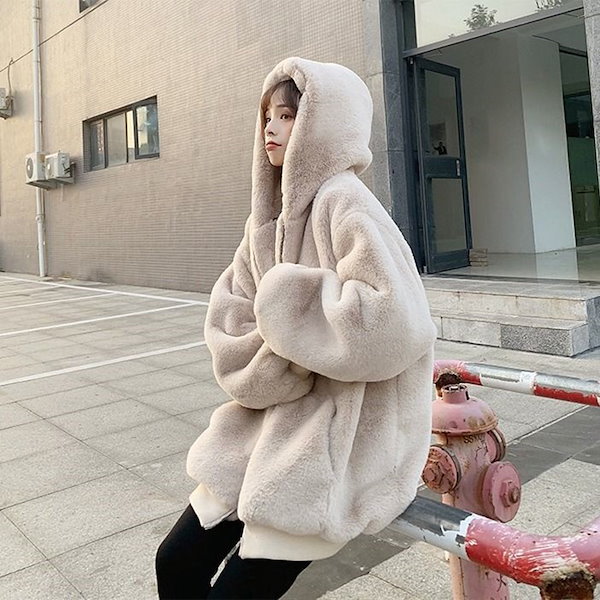 Qoo10] 子羊の毛をまねる/綿の服の女性冬韓国のゆ