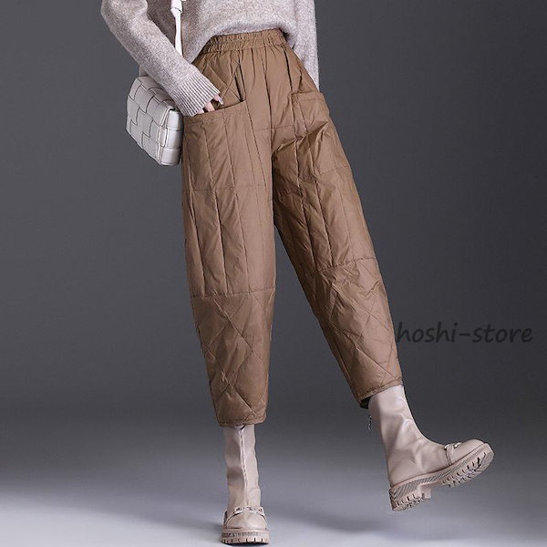 Qoo10] ダウンパンツ レディース 防寒パンツ ア