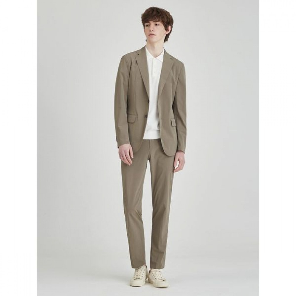 [ロガディス] 軽量ナイロンソリッドレギュラーフィットセットアップパンツベージュ (RY5321P72A)