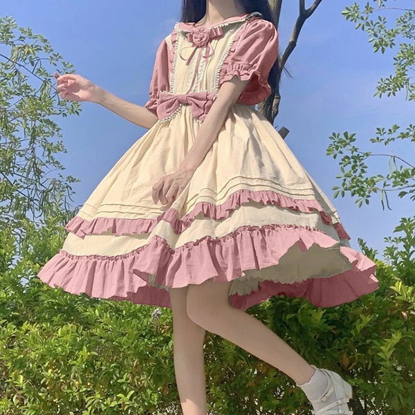 ロリータワンピース レディース ロリータドレス 学生 半袖ワンピース ハロウィン衣装 お姫様 ロリータ風 ふんわり 女の子 日系女子中高生 文化祭 学園祭 大人用 コスチューム 女性用 フリル ゴスロ ロリータワンピース レディース ロリータドレス 学生 半袖ワンピース ハロウィン衣装 お姫様 ロリータ風 ふんわり 女の子 日系女子中高生 文化祭 学園祭 大人用 コスチューム 女性用 フリル ゴスロ