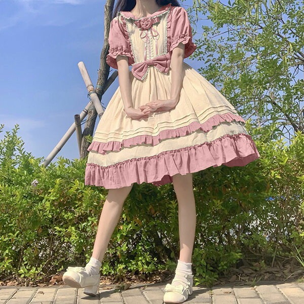 ロリータワンピース レディース ロリータドレス 学生 半袖ワンピース ハロウィン衣装 お姫様 ロリータ風 ふんわり 女の子 日系女子中高生 文化祭 学園祭 大人用 コスチューム 女性用 フリル ゴスロ ロリータワンピース レディース ロリータドレス 学生 半袖ワンピース ハロウィン衣装 お姫様 ロリータ風 ふんわり 女の子 日系女子中高生 文化祭 学園祭 大人用 コスチューム 女性用 フリル ゴスロ