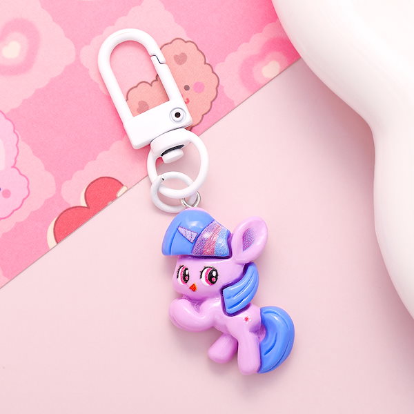 Qoo10] かわいいマイリトルポニー樹脂キーホルダー