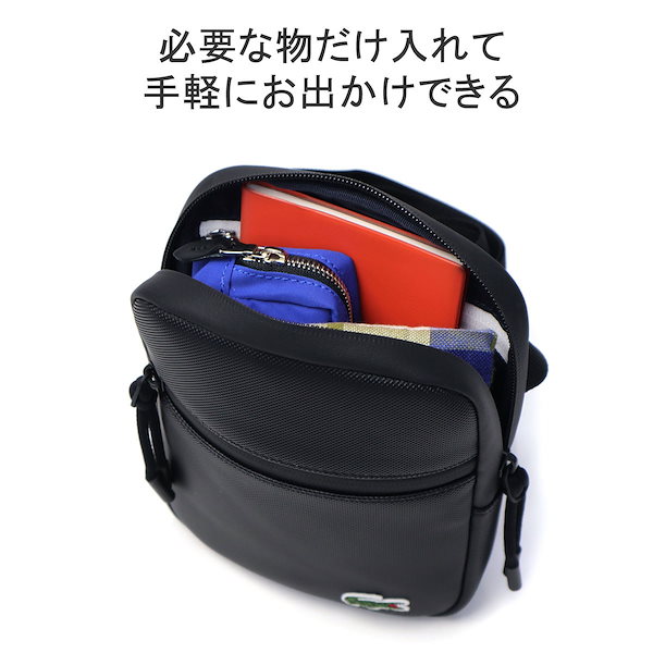 Qoo10] ラコステ ショルダーバッグ メンズ レディース 斜