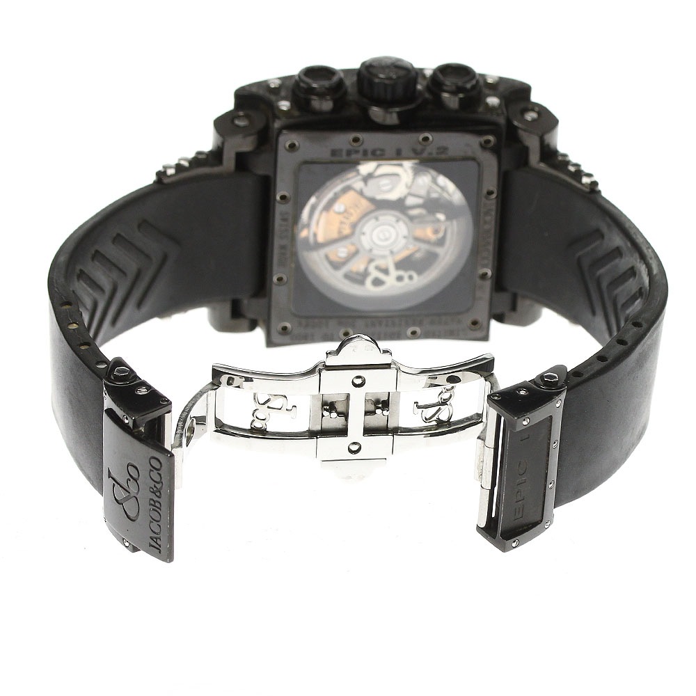 ジェイコブ JACOB&CO JC-V2Q9 エピック ダイヤベゼル 自動巻き メンズ _802097【中古】 ジェイコブ JACOB&CO JC-V2Q9 エピック ダイヤベゼル 自動巻き メンズ _802097【中古】