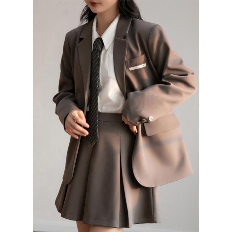 フォーマルスーツ 入学式スーツ スーツ 高校生 韓国 制服 セットアップ 七五三 女の子 ブレザー 2点セット M 子供スーツ JK制服 卒業式 セミフォーマル プリーツスカート 成人式 女の子 スー フォーマルスーツ 入学式スーツ スーツ 高校生 韓国 制服 セットアップ 七五三 女の子 ブレザー 2点セット M 子供スーツ JK制服 卒業式 セミフォーマル プリーツスカート 成人式 女の子 スー