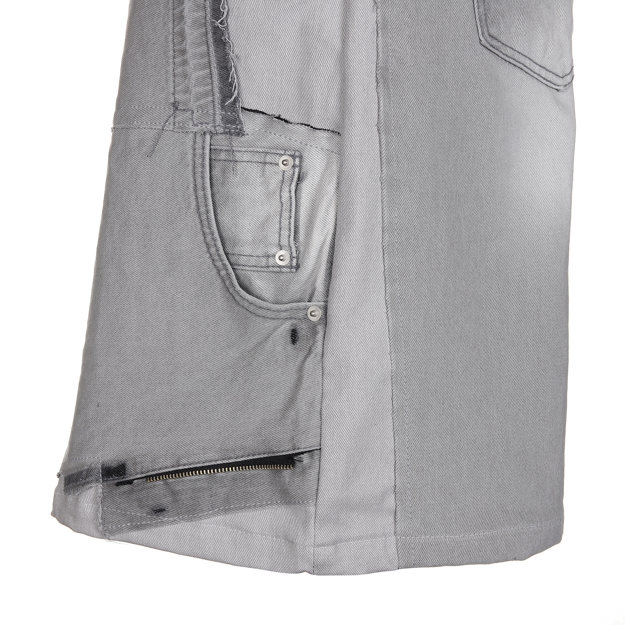 SURGERY【SURGERY】 SURGERY REMAKE DENIM BERMUDA PANTS : GREY