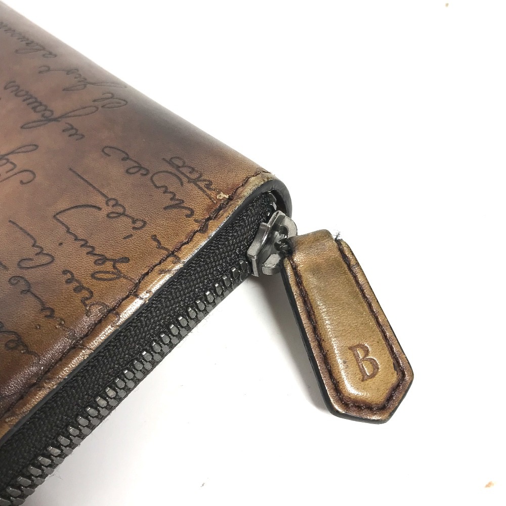 ベルルッティ ラウンドファスナー 長財布 カリグラフィー お札 小銭