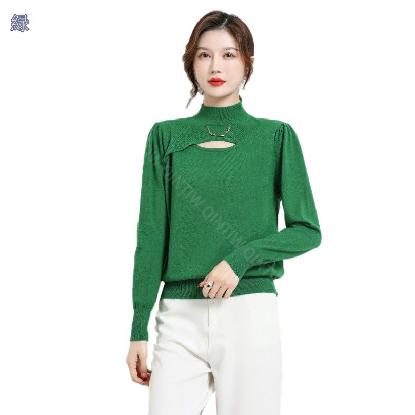 クーポン セーター ハイネック レディース ニット トップス タートルネック 秋冬 暖かい 大人 無地 おしゃれ Tシャツ 日常 カワイイ 着回し カシュクール リブニット スタンドカラー 高伸縮 エ
