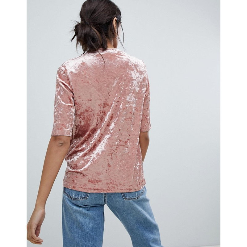 ヴェロモーダ レディース トップス【Vero Moda Tall Velvet Top】Old rose ヴェロモーダ レディース トップス【Vero Moda Tall Velvet Top】Old rose
