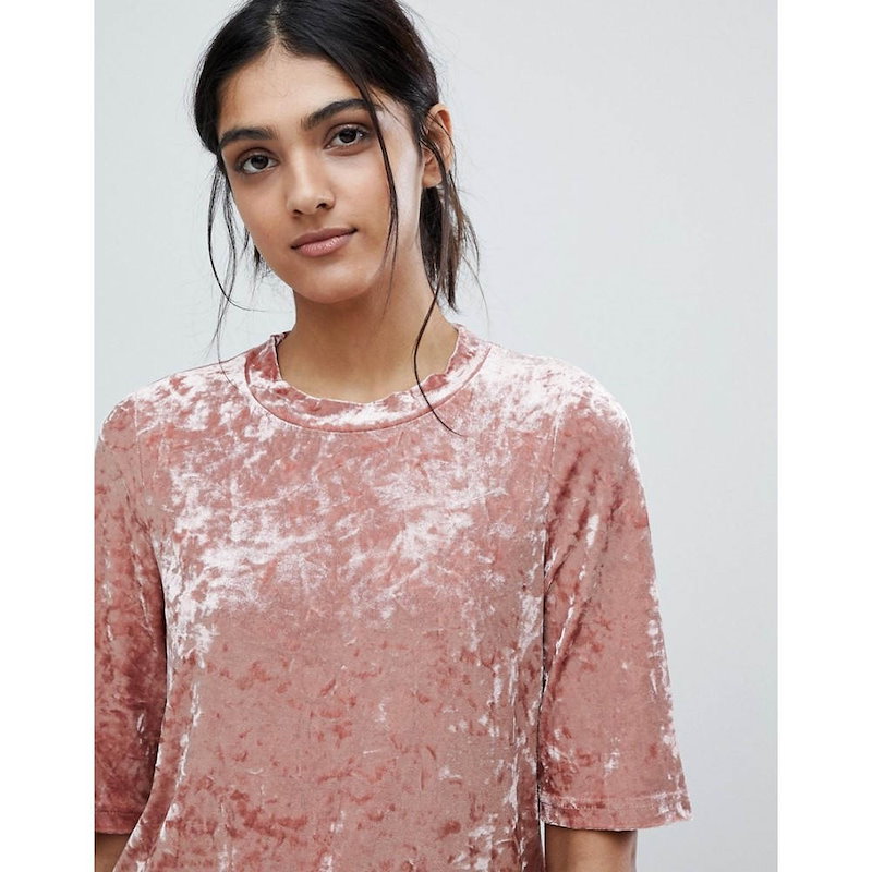 ヴェロモーダ レディース トップス【Vero Moda Tall Velvet Top】Old rose ヴェロモーダ レディース トップス【Vero Moda Tall Velvet Top】Old rose