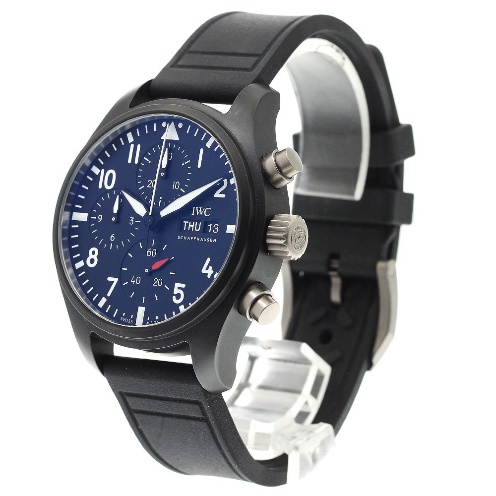 IWC IWC SCHAFFHAUSEN IW389401 ビッグパイロットウォッチ トップガン クロノグラフ 自動巻き メンズ 美品 箱・保証書付き_904834【中古】 IWC IWC SCHAFFHAUSEN IW389401 ビッグパイロットウォッチ トップガン クロノグラフ 自動巻き メンズ 美品 箱・保証書付き_904834【中古】