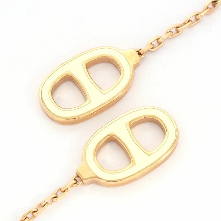 【美品】エルメス イリアード シェーヌダンクル ホワイトエナメルカラー H603001 エナメル/七宝 【ピアス】 【美品】エルメス イリアード シェーヌダンクル ホワイトエナメルカラー H603001 エナメル/七宝 【ピアス】